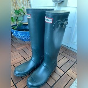 Hunter Boots with socks